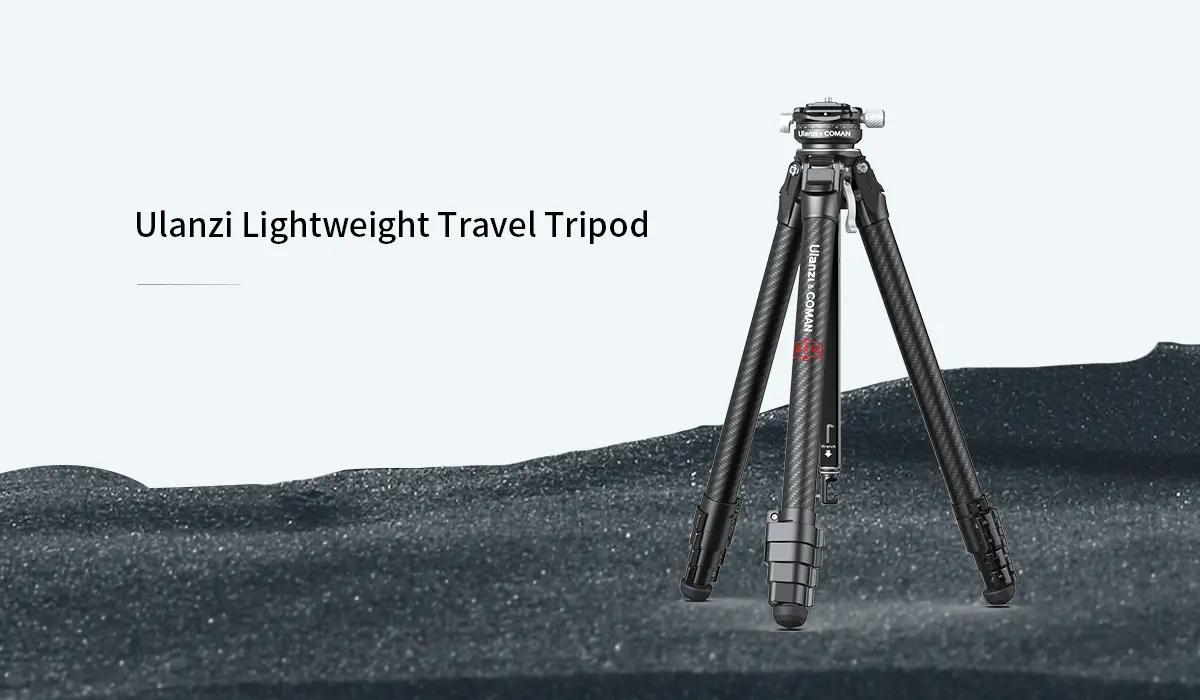 Ulanzi 3028 Lightweight Carbon Fiber Foldable Combo Tripod-Monopod with Arca Swiss, 0 Y Compatibility for Standing Photography (Cameras, Phones)