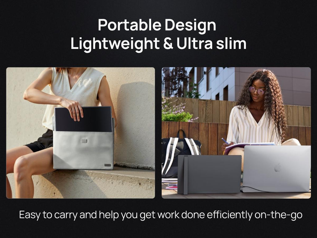 ARZOPA Z1FC, 16.1'' 144Hz Portable Gaming Monitor, 100% sRGB, 1080P FHD, Kickstand Portable Monitor, External Second Screen for PS5 Xbox Laptop PC Switch