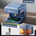 SCULPFUN iCube Ultra Dual Laser Engraver 12W Blue Light+1.2W Red Light Engraving Machine US