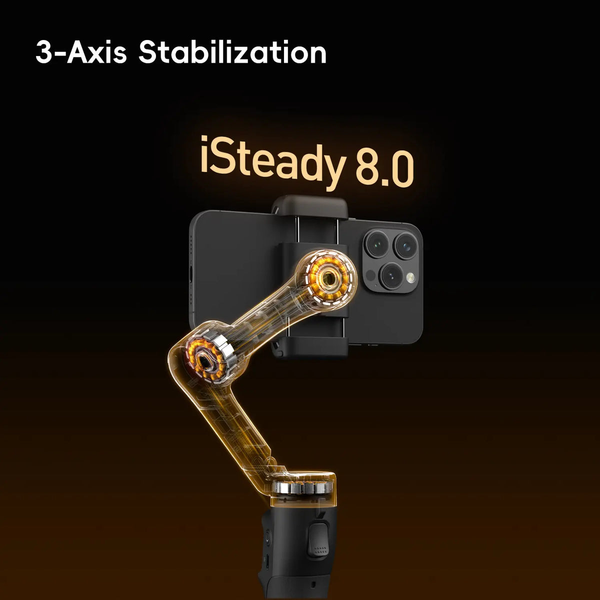 2 pack：Hohem iSteady X3 SE Gimbal, 3-Axis Handheld Phone Gimbal Stabilizer, Detachable Remote Control, Portable Phone Video Rig Stabilizers & Supports for iPhone 17 Series & Android, Ideal for Travel Vlogging