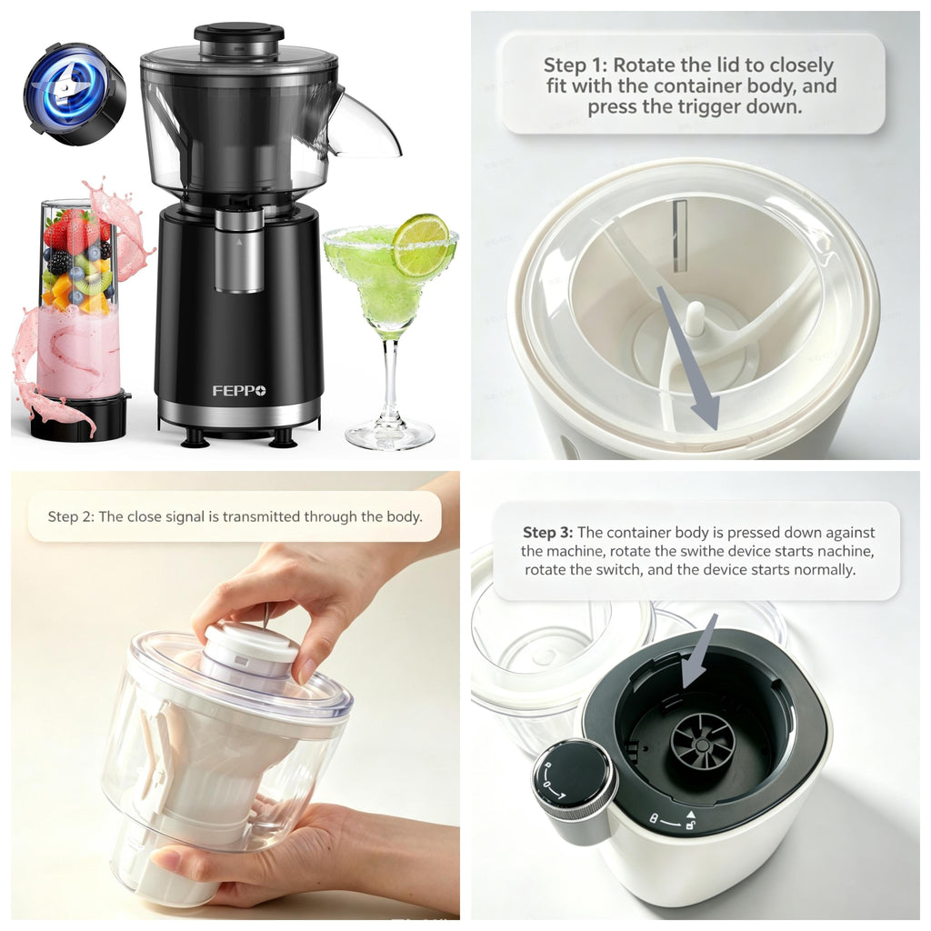 Clearance Sale FEPPO Snow Cone Machine & Smoothie Blender 2 in 1, 700W Powerful Shaved Ice Machine Slushine Machine, Healthy Frozen Drink Maker with Stainless Steel Blade & Smoothie Recipe,for Home Kitchen Party,back to school,back to school haul,...