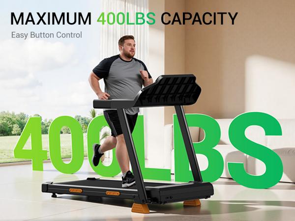 Umay Treadmill with Handrails and Incline, 16% Slope Adjustment, Home Fitness Walking Machine, 300 lbs Weight Capacity，Summer wins
