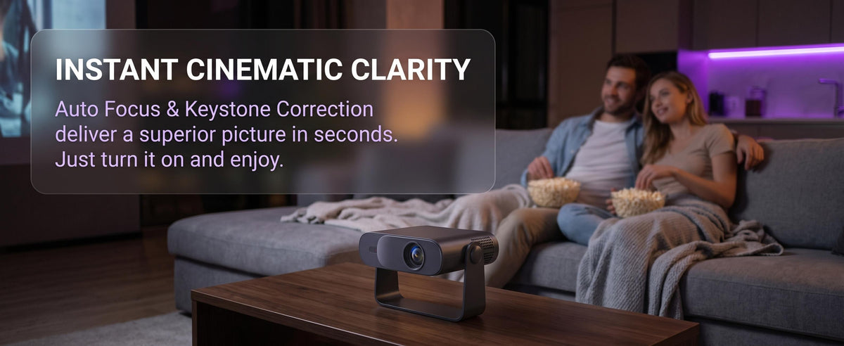 2026 All-New Flagship Upgraded projector wifi, movieprojector with Android 14.0, Bluetooth 5.4 & WiFi 6. Portableprojector featuring Auto-Focus, Auto-Keystone Correction,Auto-Obstacle Avoidance & Auto-ScreenAlignment.,sohochic
