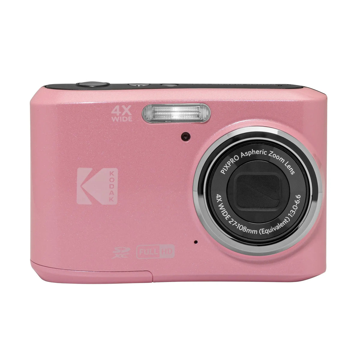 Kodak PixPro FZ45 Friendly Zoom Compact Portable Point & Shoot Digital Camera - 16MP, 1080p Full HD Recording, Batteries Included, Built-In Lens, Easy-View Screen, Easy-Use Buttons (Pastel Pink) - Camera for Photography