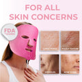 RIKI Baby Face LED Face Mask – 630nm Red Light, 830nm Infrared & 465nm Blue Light Therapy for Fine Lines, Wrinkles, Acne, Uneven Skin Tone & Skin Rejuvenation, 4 LED Modes, Comfortable Ergonomic Fit, Wireless, USB Rechargeable