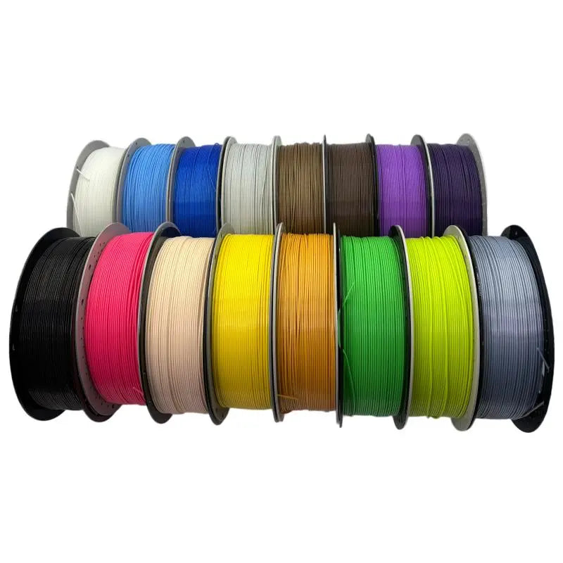 16-Color PLA 3D Printer Filament Bundle - 1.75mm Solid Colors FDM Material Set for Creators, High Precision, Smooth Print, Print Tools Included