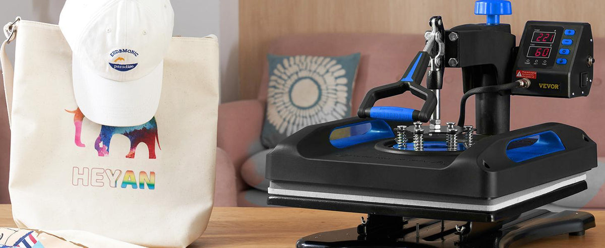 【Fallpicks】VEVOR 800W 15x15 Inch 8-in-1 Versatile Kit Heat Press Machine, 360° Rotation Swing-Away Design, Dual-Tube Heating Sublimation Iron for DIY T-Shirts, Aluminum Pots