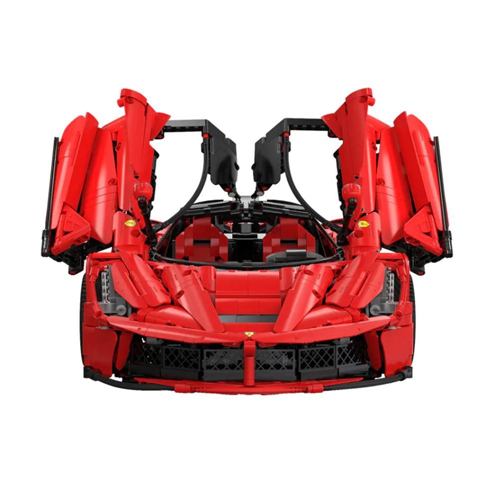 1:8 Scale Mechanical Brick-Build Car Set - Static Mini Toy with Openable Butterfly Doors, Building Blocks Kit for Imaginative Play, Learning, Collectible Construction Set for Enthusiasts and Beginners, Decoration