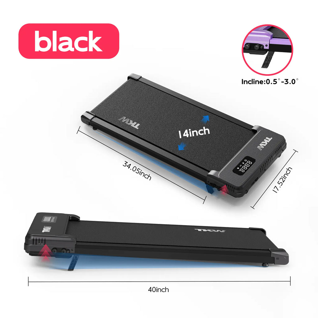 Compact Walking Pad Treadmill - Mini Portable Exercise Equipment, At-Home Gym Home Workout Gear for Running with Remote Control & LED Display