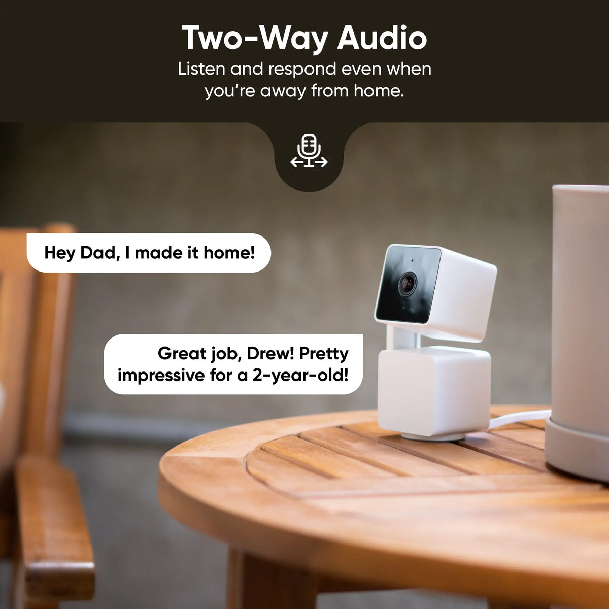 Wyze Cam Pan v3 — #1 Security Camera on TikTok! Wired, Indoor/Outdoor Pan Tilt Zoom (PTZ) w/ 360 Degree Motion Tracking, Color Night Vision, HD, WiFi